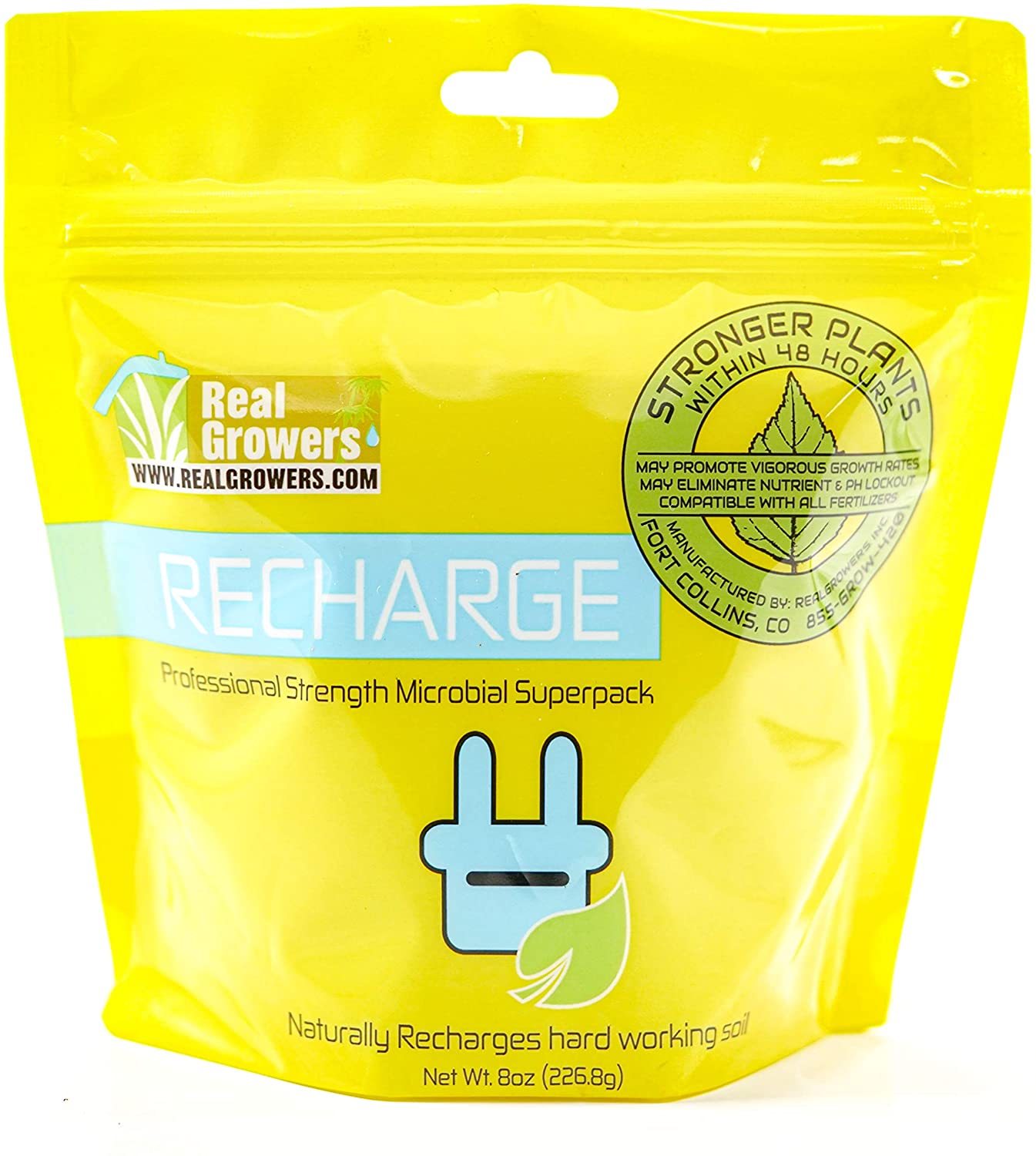 Real Growers Recharge 8 Ounce