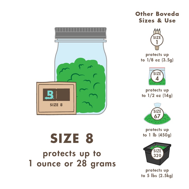 Boveda 2-Way Humidity Packs 58%