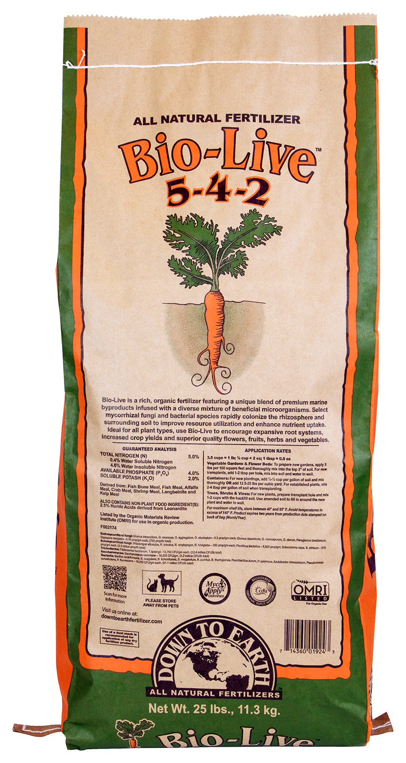 Down To Earth Bio-Live 25 Pound