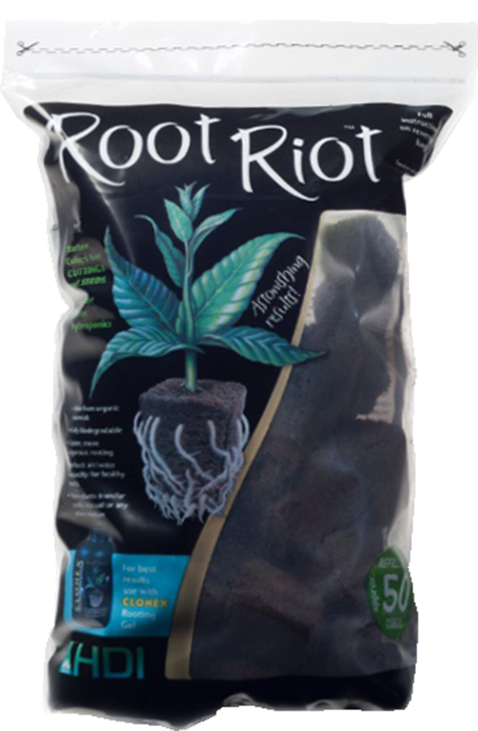 Hydrodynamics Root Riot Replacement Cubes