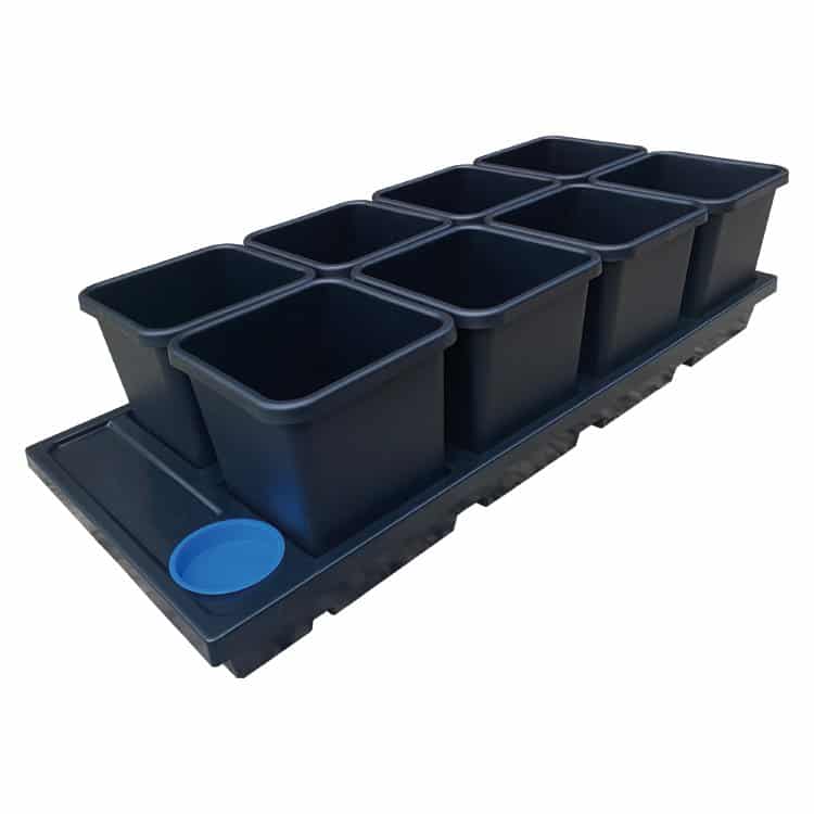 AutoPot Commercial Tray System Auto8 3.9gal Pots