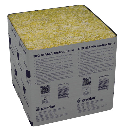 Grodan Delta Big Mama Block 8 in x 8 in x 8 in (18CT)