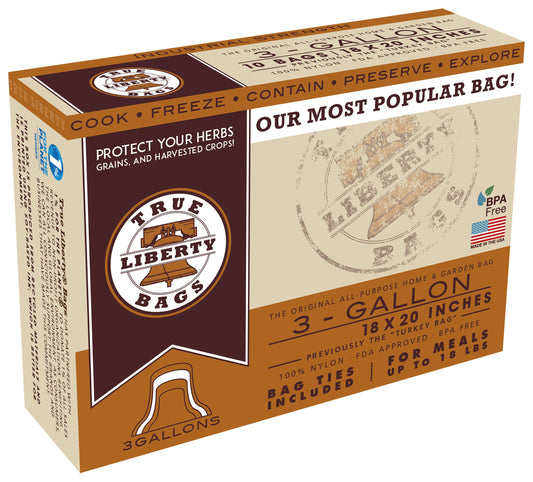 True Liberty 3 Gallon Bags 18 Inch X 20 Inch  25 per Pack