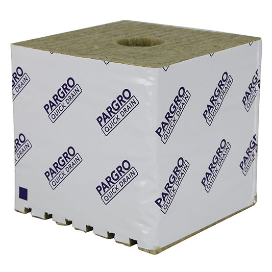 Grodan Pargro QD Biggie Block 6 in x 6 in x 6in with Hole (64CT)