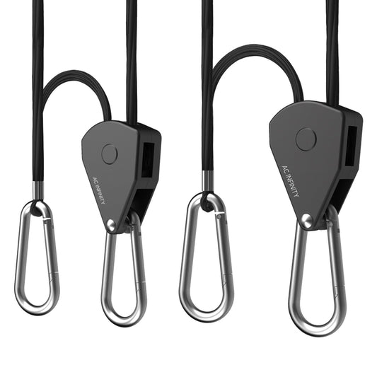 HEAVY-DUTY ADJUSTABLE ROPE CLIP HANGER, ONE PAIR