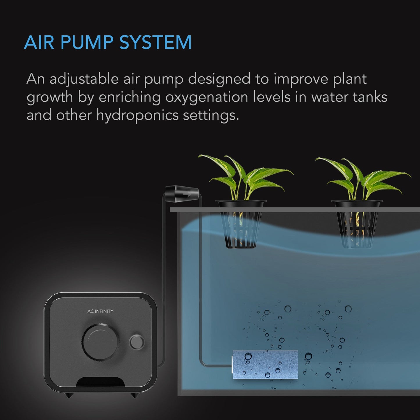 AC Infinity HYDROPONICS AIR PUMPS