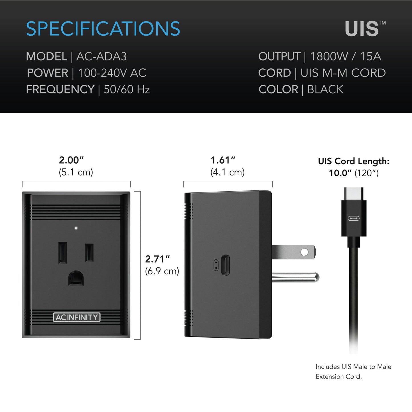 AC Infinity UIS Plug