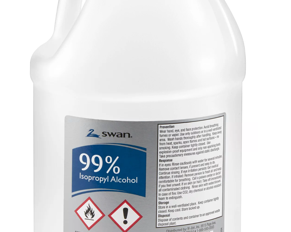 99% Isopropyl Alcohol - 1 Gallon Bottle
