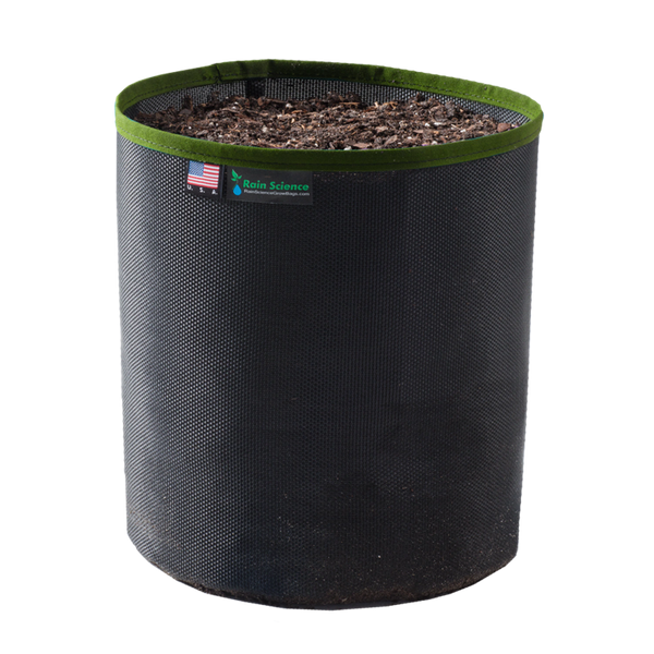 Rain Science Grow Bag Black 2 Gallon Trim Color OD Green