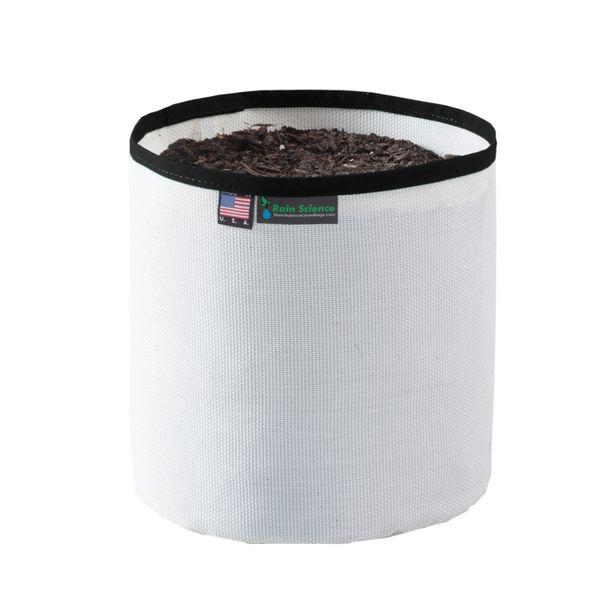 Rain Science Grow Bag White 2 Gallon Trim Color Black