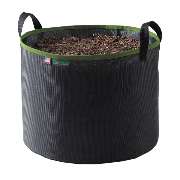Rain Science Grow Bag Black 7 Gallon Trim Color OD Green