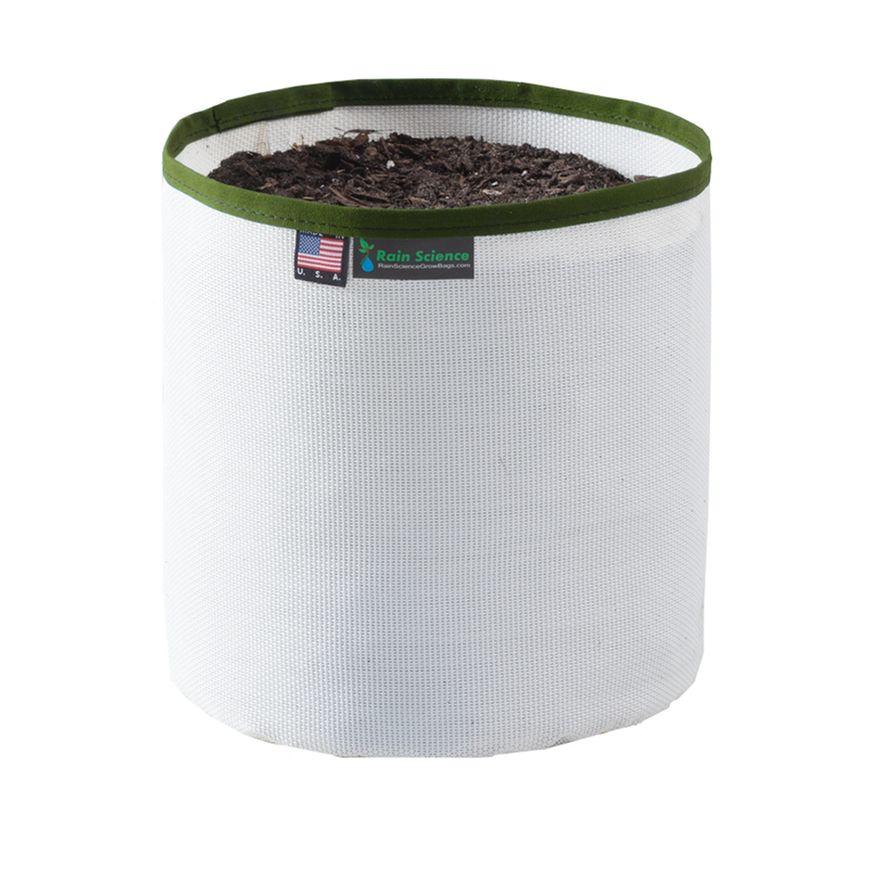 Rain Science Grow Bag White 1 Gallon Trim Color OD Green